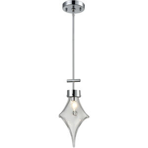 Wrightstown 1 Light 8 inch Chrome with Silver Mini Pendant Ceiling Light