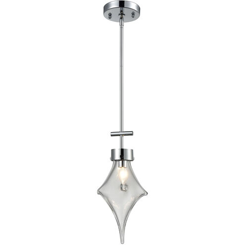 Wrightstown 1 Light 8 inch Chrome with Silver Mini Pendant Ceiling Light