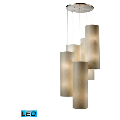 Plaza LED 33 inch Satin Nickel Pendant Ceiling Light