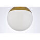 Oyster Bay 1 Light 8 inch Brass Pendant Ceiling Light