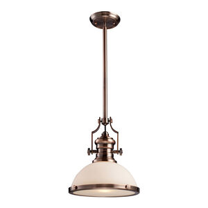 Pittsburgh 1 Light 13 inch Antique Copper Pendant Ceiling Light