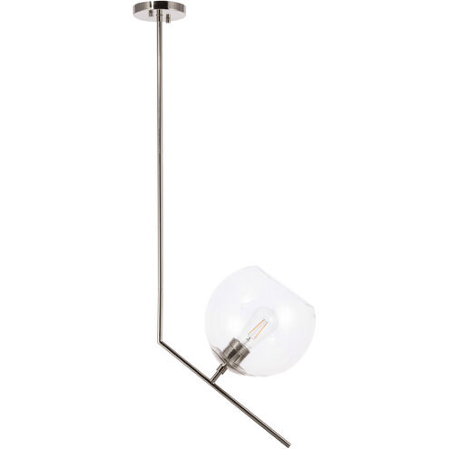 Monroe 1 Light 10 inch Chrome Pendant Ceiling Light