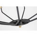 Geneseo 6 Light 22 inch Black and Brass Pendant Ceiling Light
