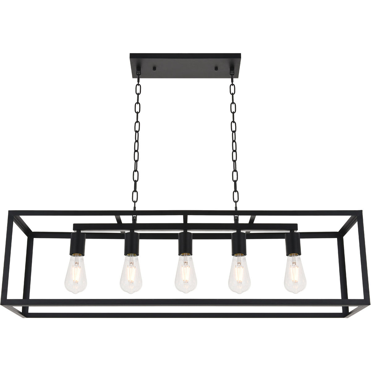 Coatesville 5 Light 9 inch Black Pendant Ceiling Light