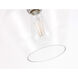 Rochester 1 Light 8 inch Chrome Flush Mount Ceiling Light
