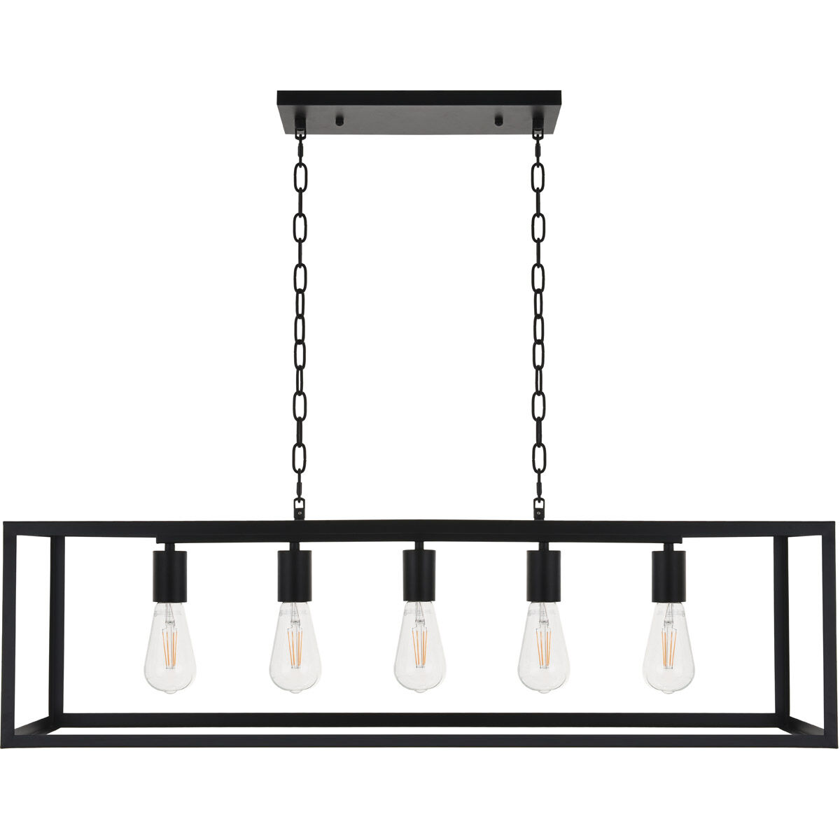 Coatesville 5 Light 9 inch Black Pendant Ceiling Light