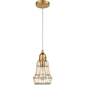Ephratah 1 Light 6 inch Aged Brass Mini Pendant Ceiling Light