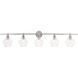 Rochester 5 Light 47 inch Chrome Wall sconce Wall Light