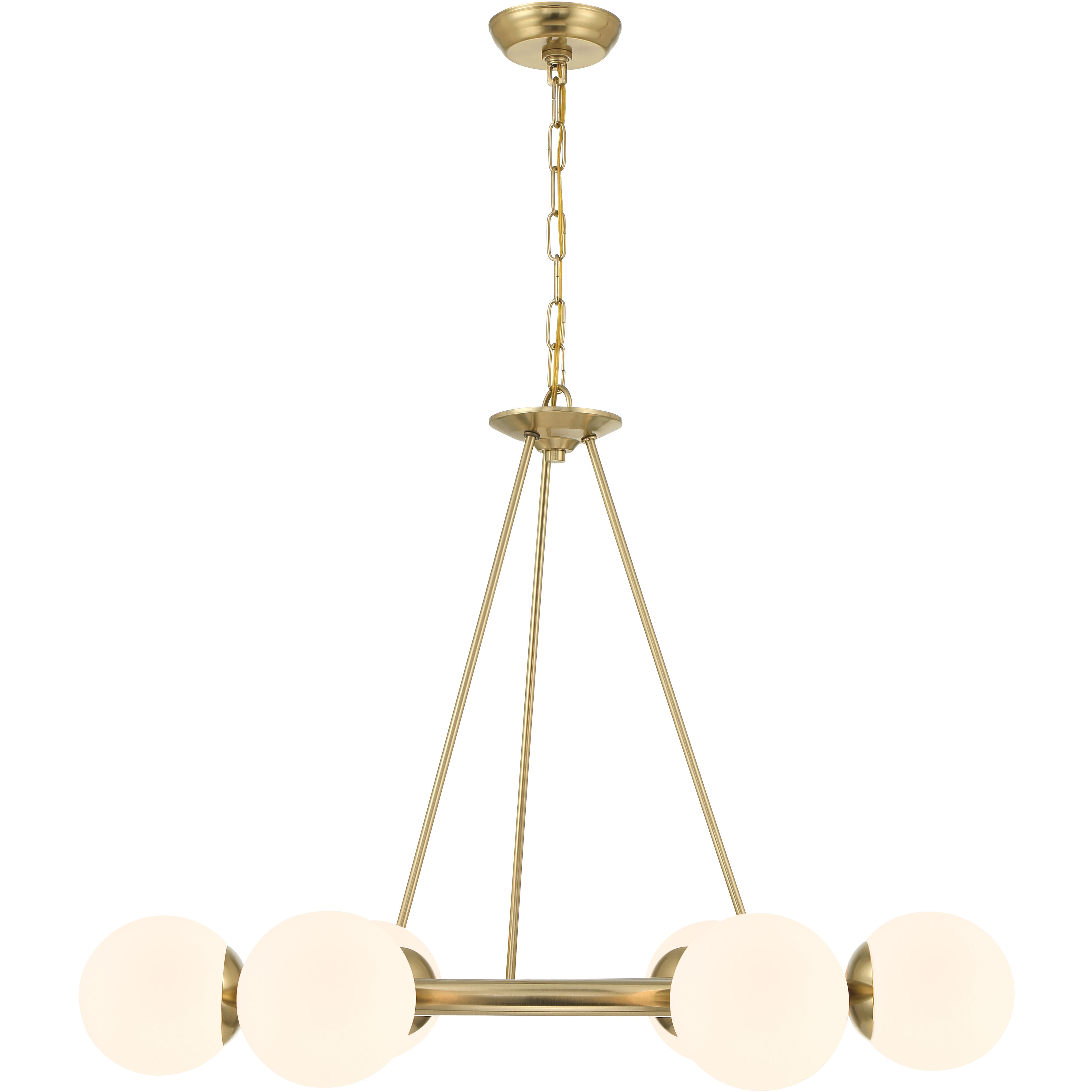 Upper St. Clair 6 Light 33.5 inch Gold Chandelier Ceiling Light