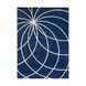 Philadelphia 144 X 36 inch Dark Blue/Cream Rugs, Wool