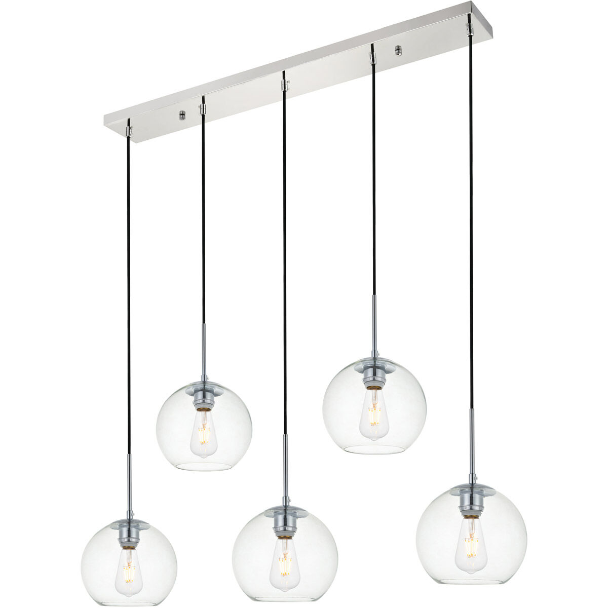 Huntington 5 Light 8 inch Chrome Pendant Ceiling Light