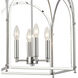 Dekalb 4 Light 14 inch Chrome Pendant Ceiling Light