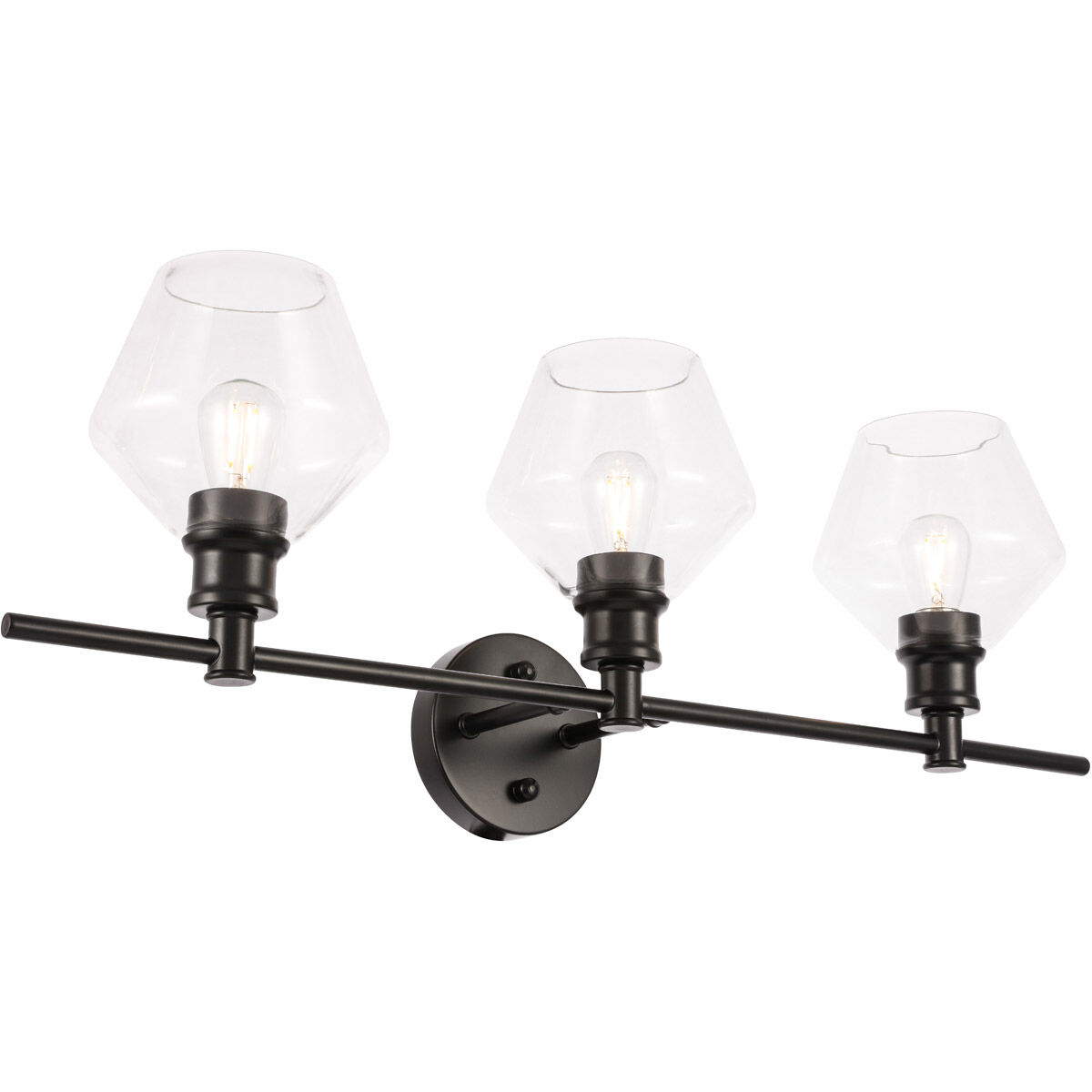 Rochester 3 Light 28 inch Black Wall sconce Wall Light