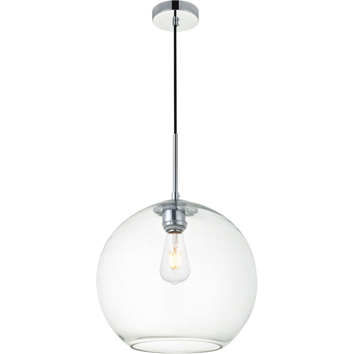 Huntington 1 Light 12 inch Chrome Pendant Ceiling Light