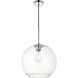 Huntington 1 Light 12 inch Chrome Pendant Ceiling Light