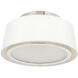 Stevens 2 Light 12 inch Polished Nickel Semi Flush Ceiling Light