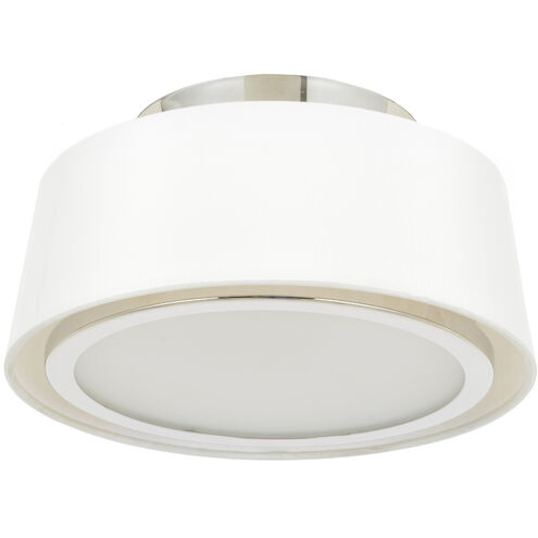 Stevens 2 Light 12 inch Polished Nickel Semi Flush Ceiling Light