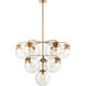 Croton 10 Light 36 inch Satin Brass Chandelier Ceiling Light