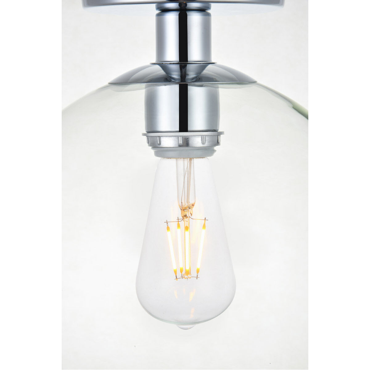 Huntington 1 Light 10 inch Chrome Flush Mount Ceiling Light