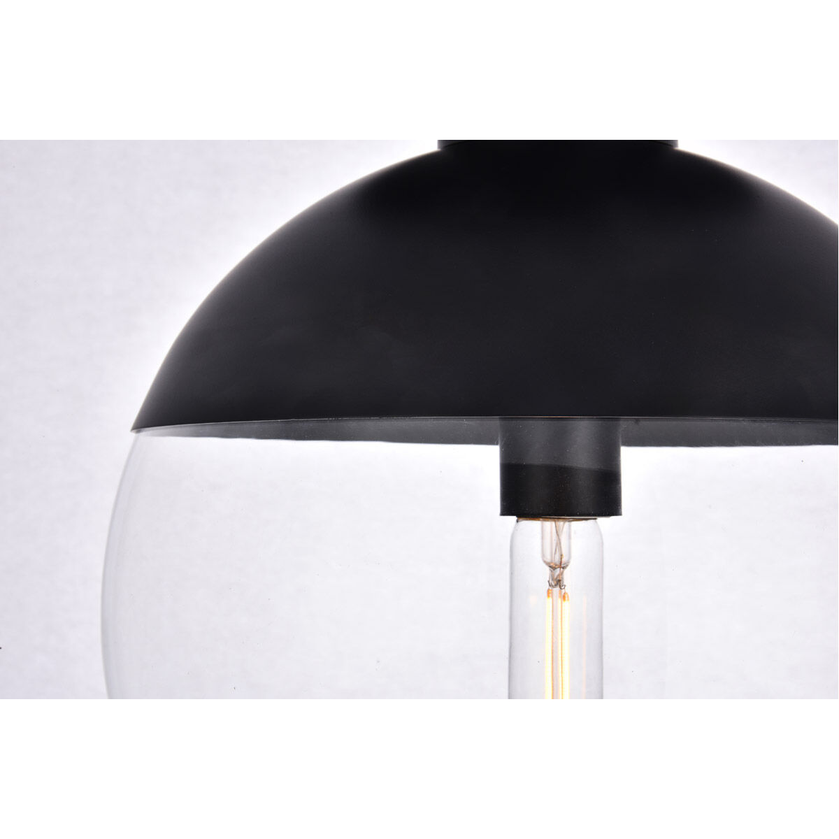 Oyster Bay 1 Light 12 inch Black Flush Mount Ceiling Light