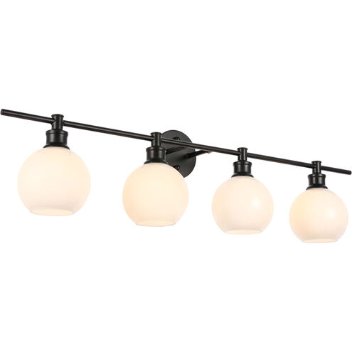 Syracuse 4 Light 38 inch Black Wall sconce Wall Light