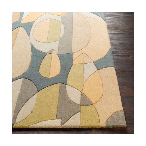 Philadelphia 144 X 36 inch Denim/Sea Foam/Tan/Light Gray/Wheat Rugs, Wool