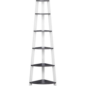 Plains Grey and White Bookcase