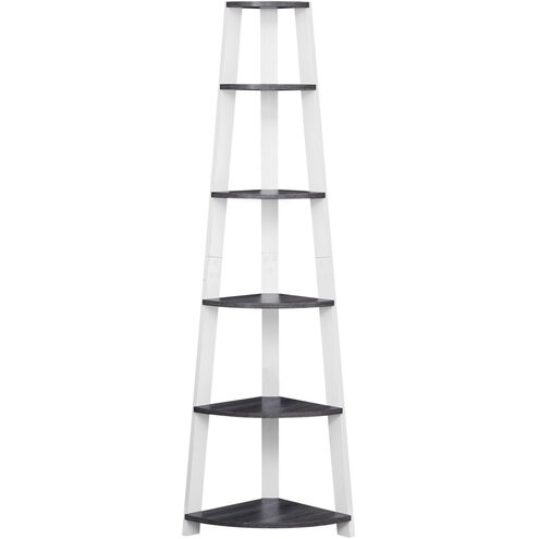 Plains Grey and White Bookcase