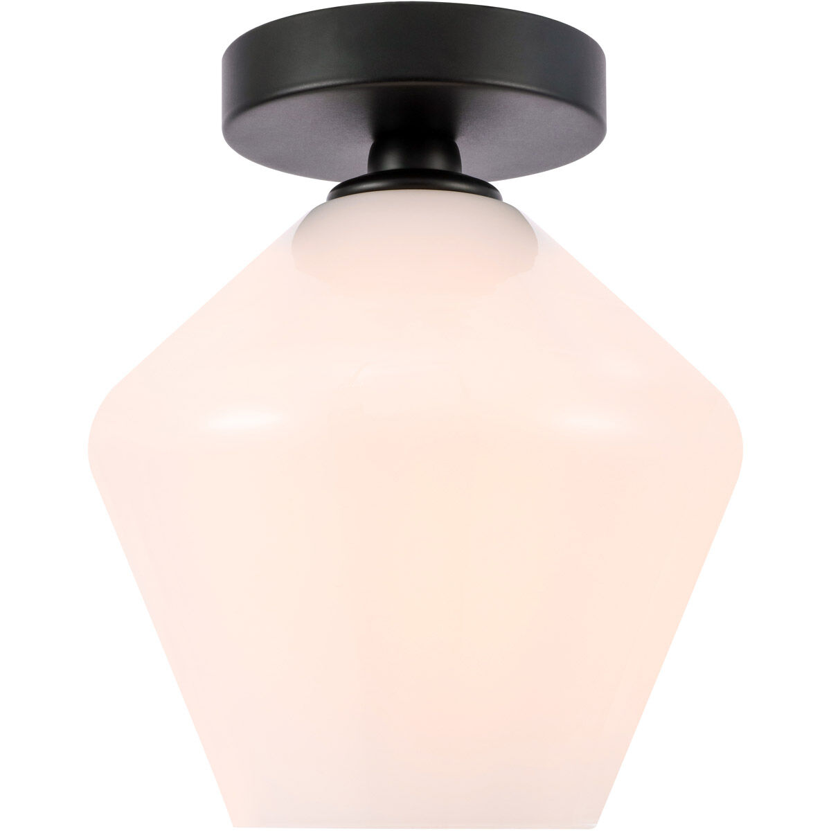 Rochester 1 Light 8 inch Black Flush Mount Ceiling Light