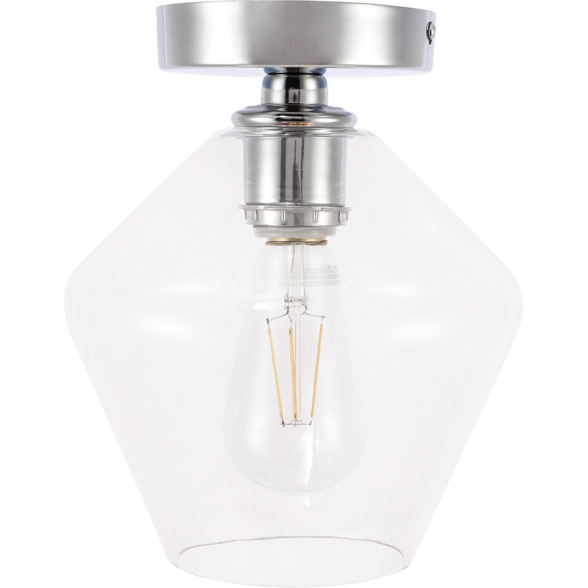 Rochester 1 Light 8 inch Chrome Flush Mount Ceiling Light