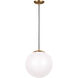 Abington LED 14 inch Satin Brass Pendant Ceiling Light