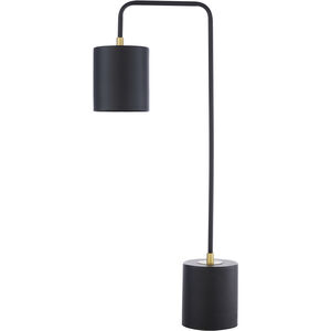Mansfield 24.85 inch 40 watt Black and Brass Table Lamp Portable Light