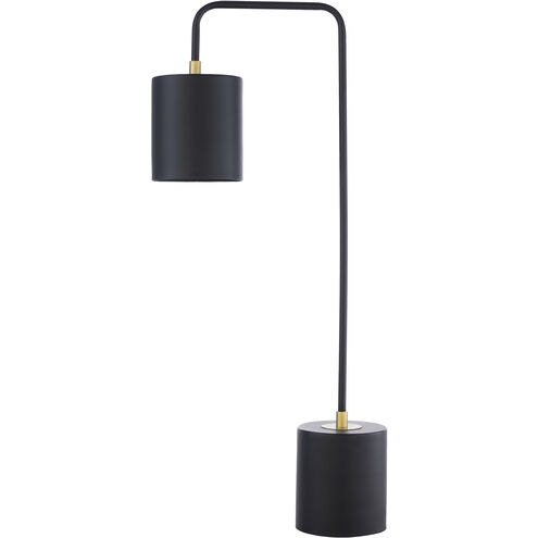 Mansfield 24.85 inch 40 watt Black and Brass Table Lamp Portable Light