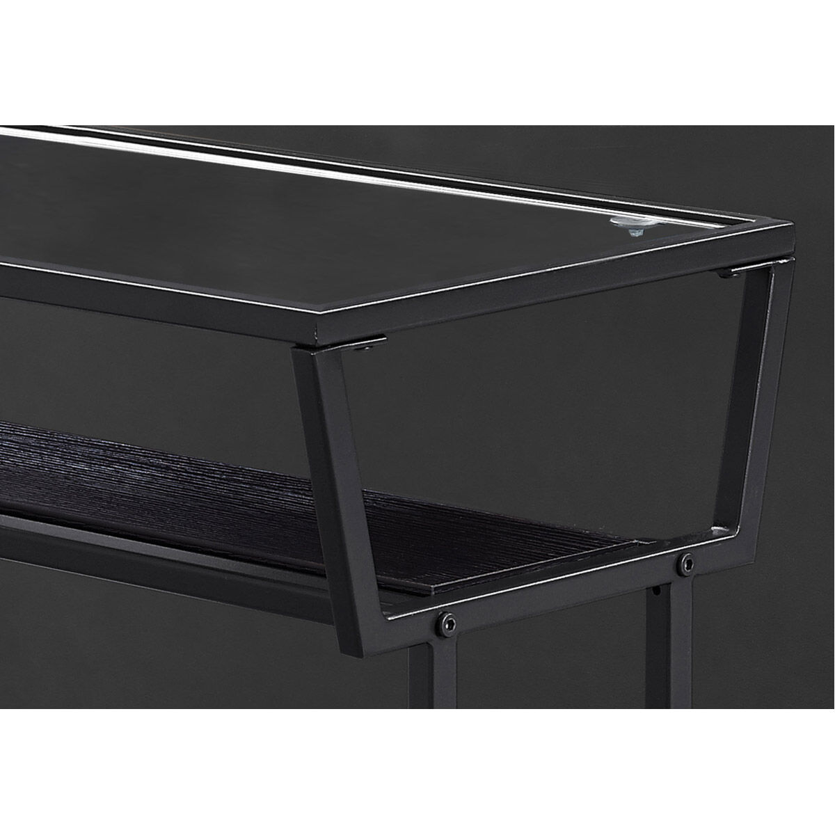 Moreland 24 X 22 inch Cappuccino and Black Accent End Table