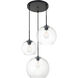 Huntington 3 Light 21 inch Black Pendant Ceiling Light