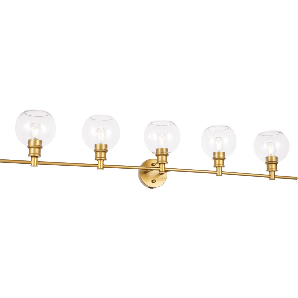 Syracuse 5 Light 47 inch Brass Wall sconce Wall Light