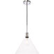 Meadville 1 Light 13.75 inch Chrome Pendant Ceiling Light