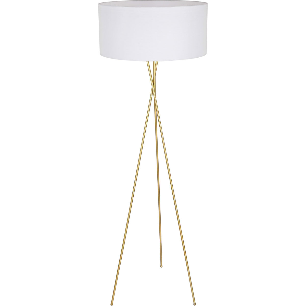 Moreau 66 inch 60 watt Brass Floor lamp Portable Light