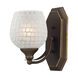 Hempstead 1 Light 8 inch Aged Bronze Vanity Light Wall Light