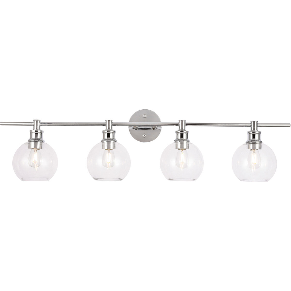 Syracuse 4 Light 38 inch Chrome Wall sconce Wall Light