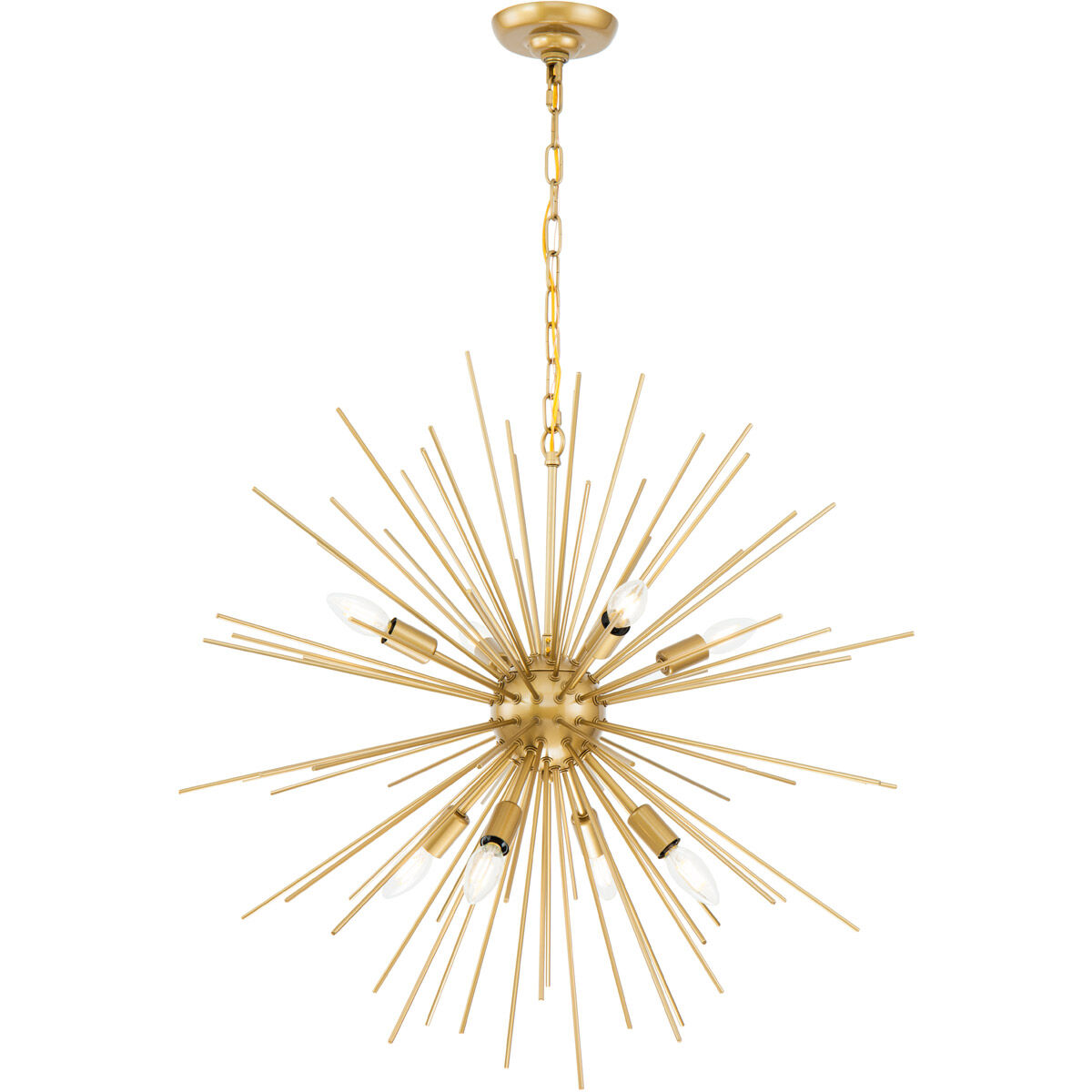 Esopus 8 Light 30 inch Brass Pendant Ceiling Light