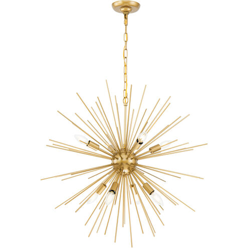 Esopus 8 Light 30 inch Brass Pendant Ceiling Light