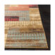 Bristol 129.92 X 94.49 inch Light Green/Dark Brown/Olive/Red/Charcoal/Black Machine Woven Rug, Rectangle