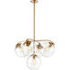 Croton 5 Light 28 inch Satin Brass Chandelier Ceiling Light