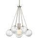 Punxsutawney 1 Light 14 inch Brushed Nickel Pendant Ceiling Light