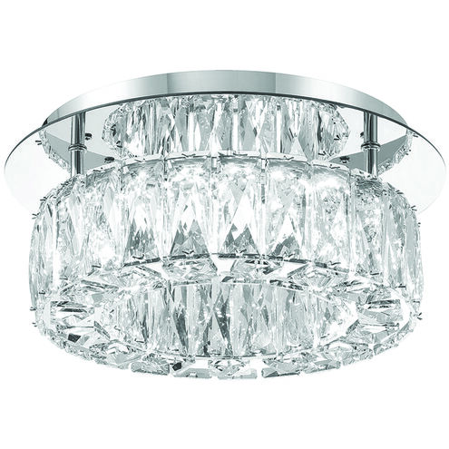 Dickinson 1 Light 12 inch Chrome Flush Ceiling Light