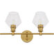 Rochester 2 Light 19 inch Brass Wall sconce Wall Light