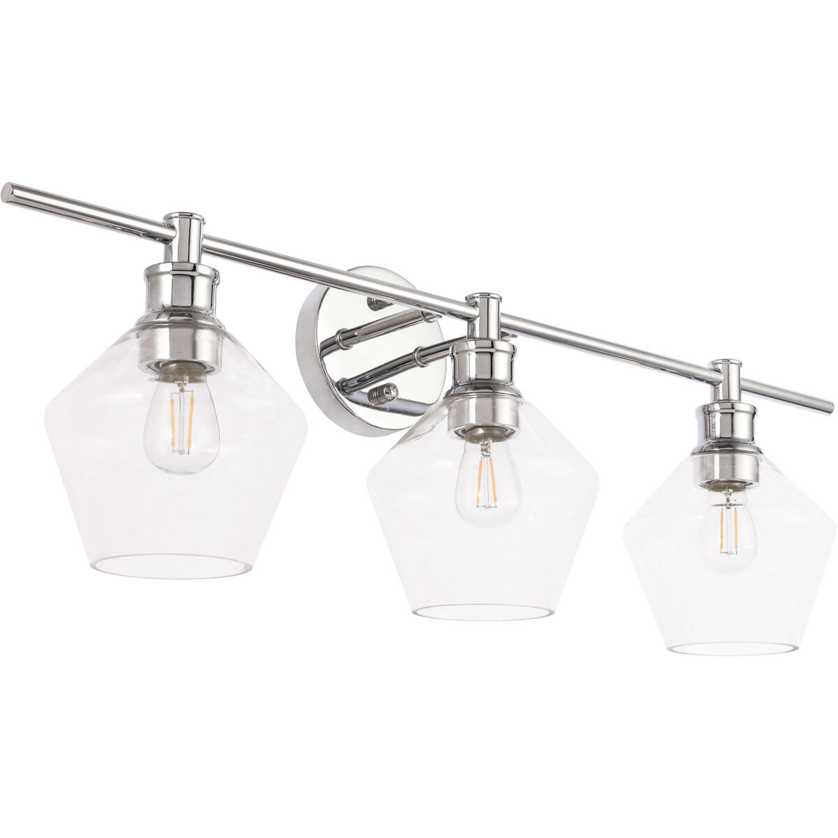 Rochester 3 Light 28 inch Chrome Wall sconce Wall Light