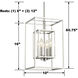Dekalb 4 Light 10 inch Chrome Pendant Ceiling Light