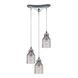 Union 3 Light 10 inch Polished Chrome Mini Pendant Ceiling Light, Triangular